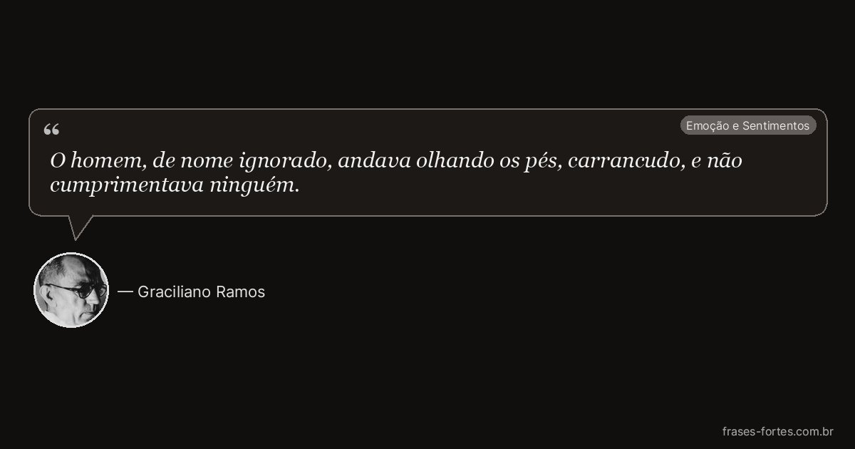 Frase de Graciliano Ramos