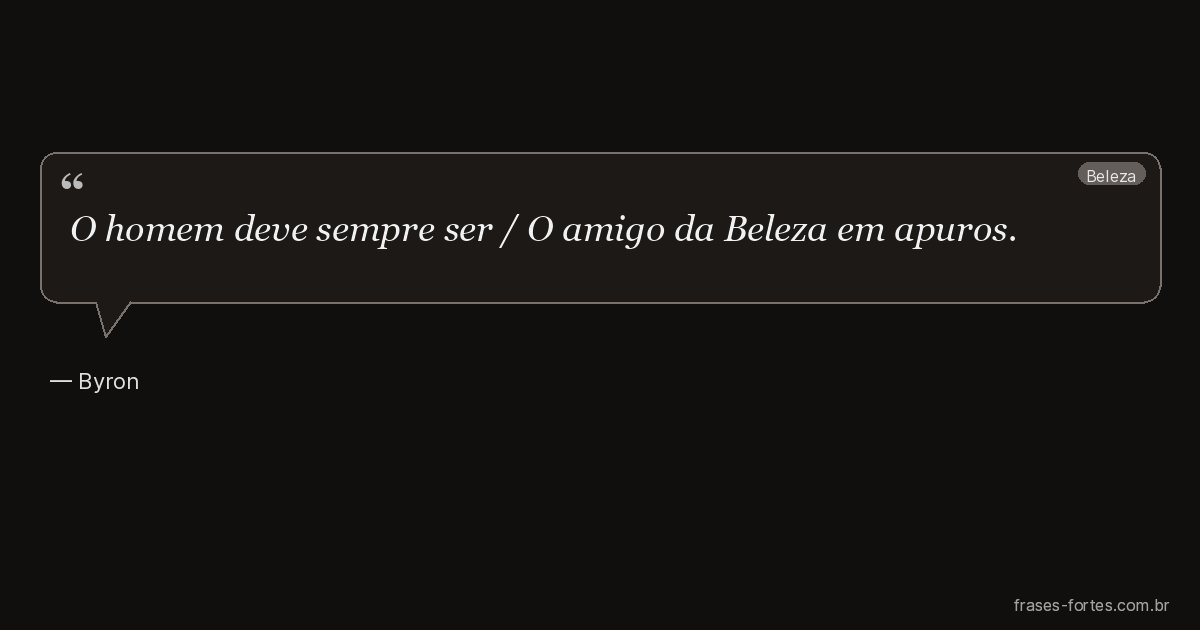 Frase de Byron