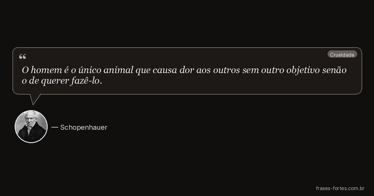 Frase de Schopenhauer
