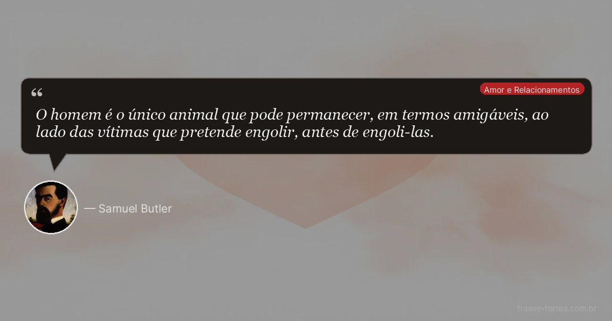 Frase de Samuel Butler