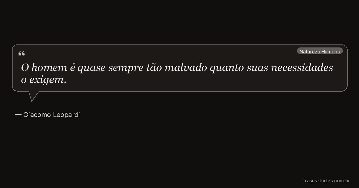 Frase de Giacomo Leopardi