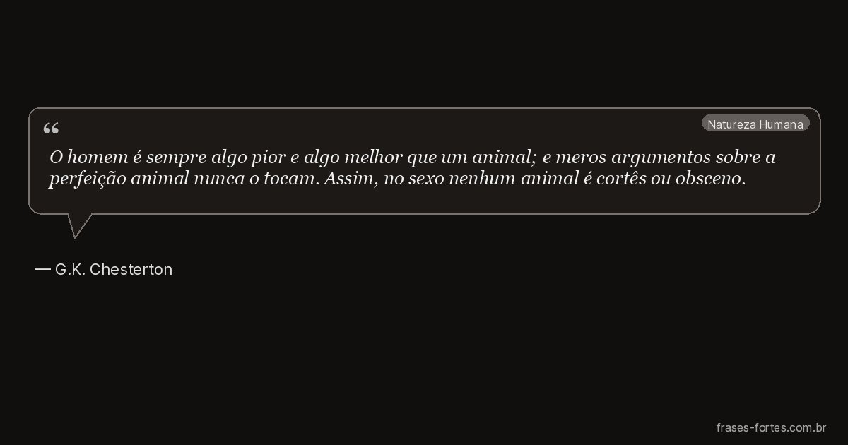 Frase de G.K. Chesterton