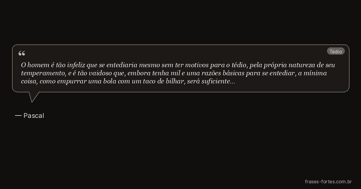 Frase de Pascal