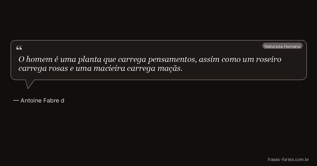 Frase de Antoine Fabre d'Olivet