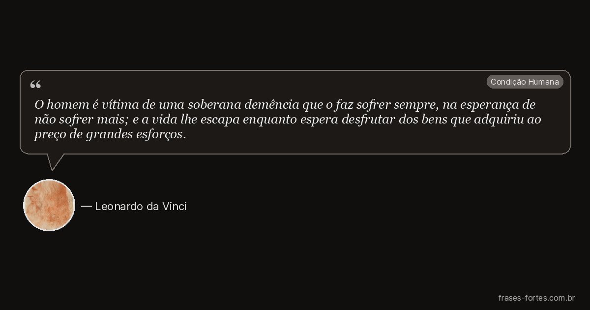 Frase de Leonardo da Vinci