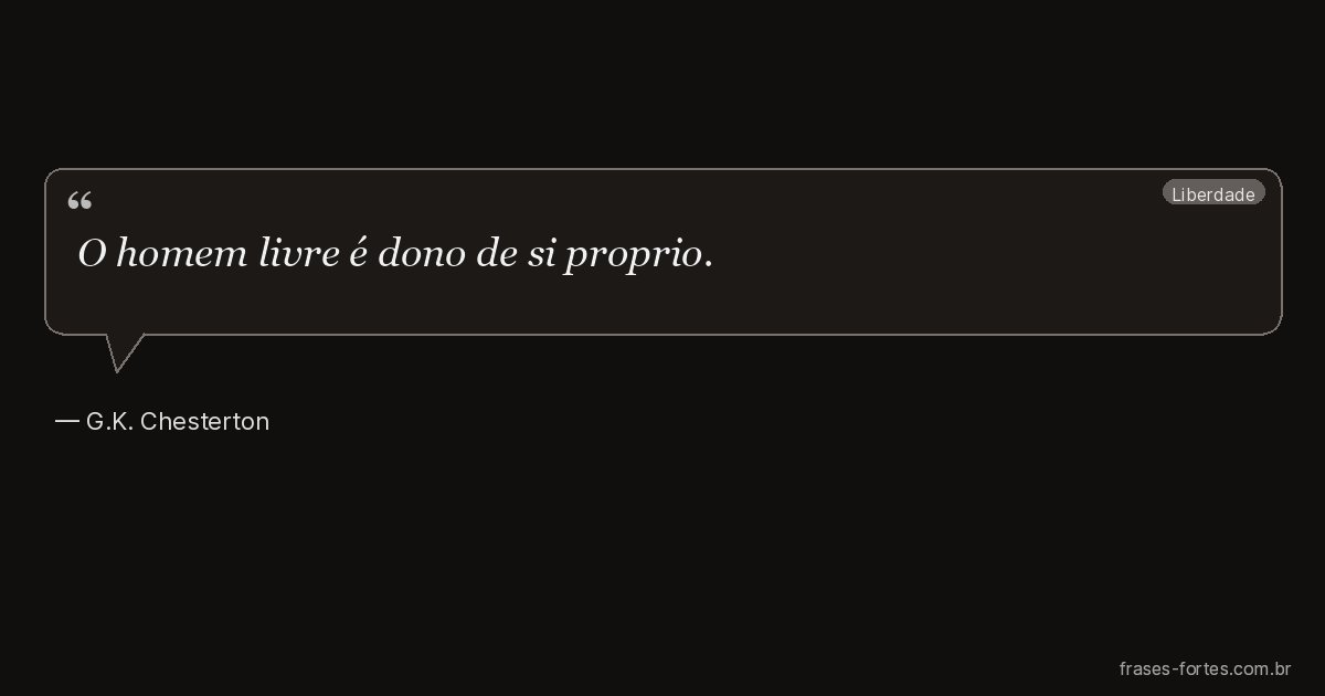 Frase de G.K. Chesterton