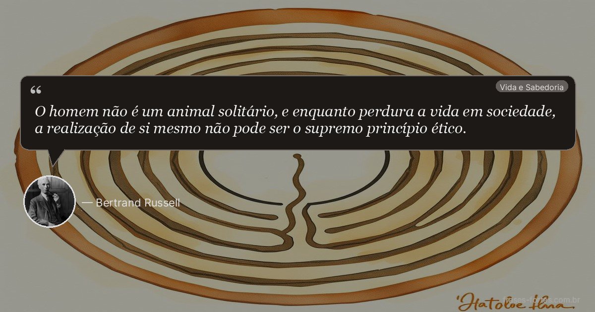 Frase de Bertrand Russell