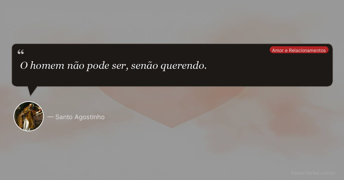 Frase de Santo Agostinho