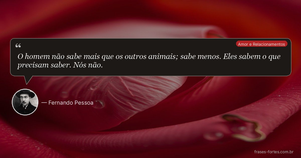 Frase de Fernando Pessoa