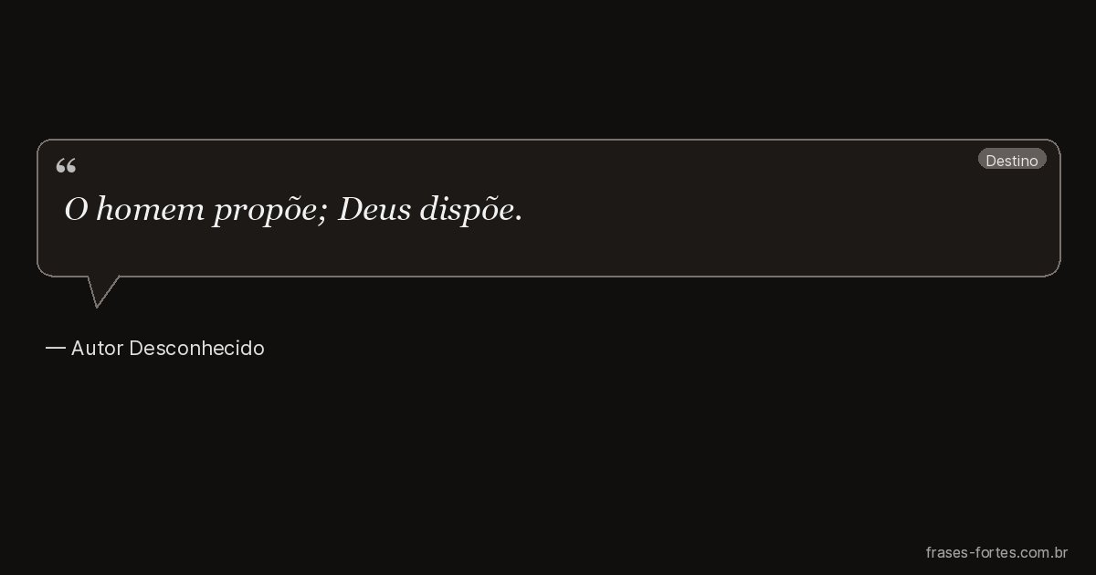 Frase de Autor Desconhecido