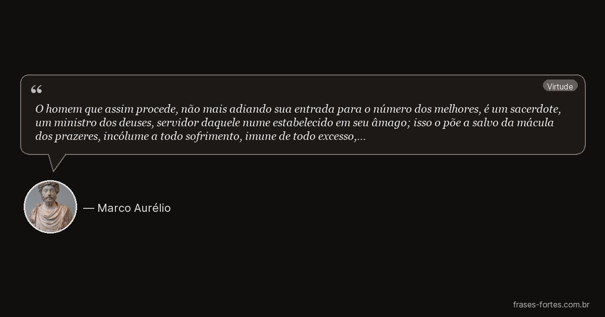 Frase de Marco Aurélio