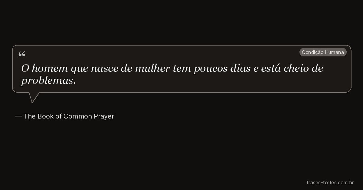 Frase de The Book of Common Prayer