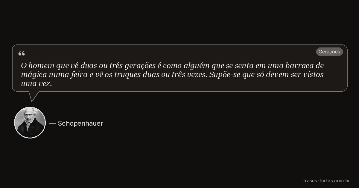 Frase de Schopenhauer