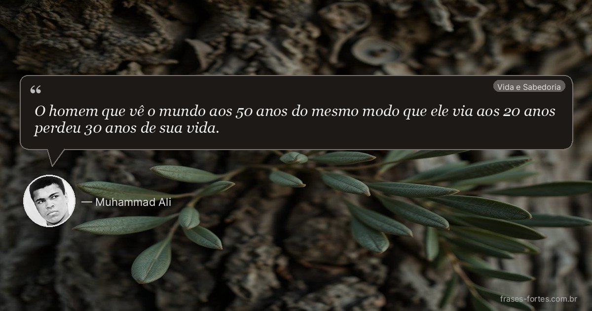 Frase de Muhammad Ali