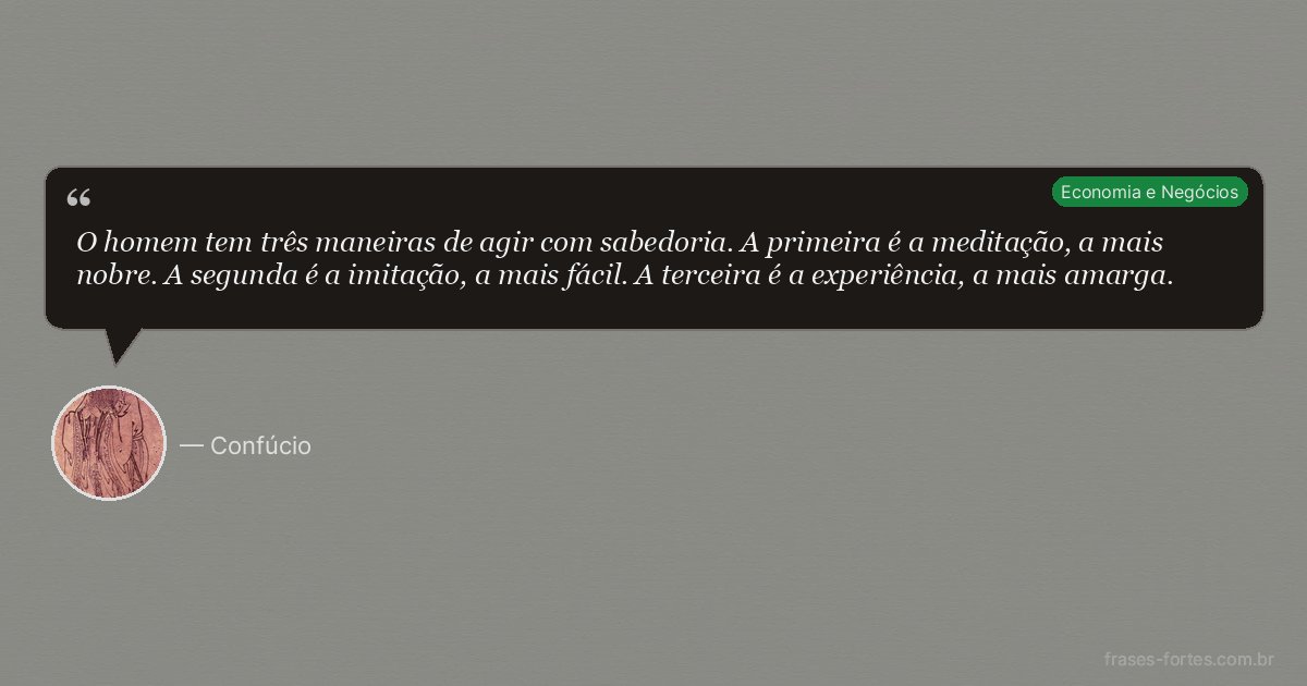 Frase de Confúcio