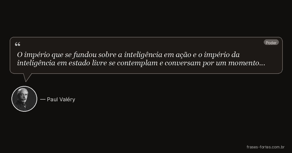 Frase de Paul Valéry