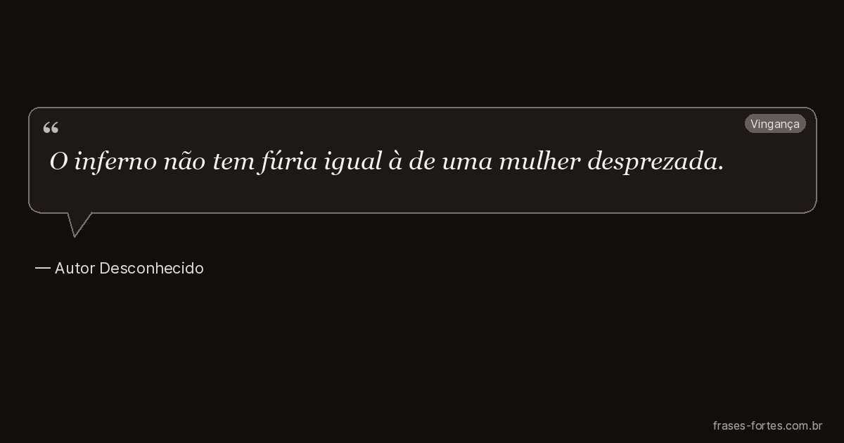 Frase de Autor Desconhecido