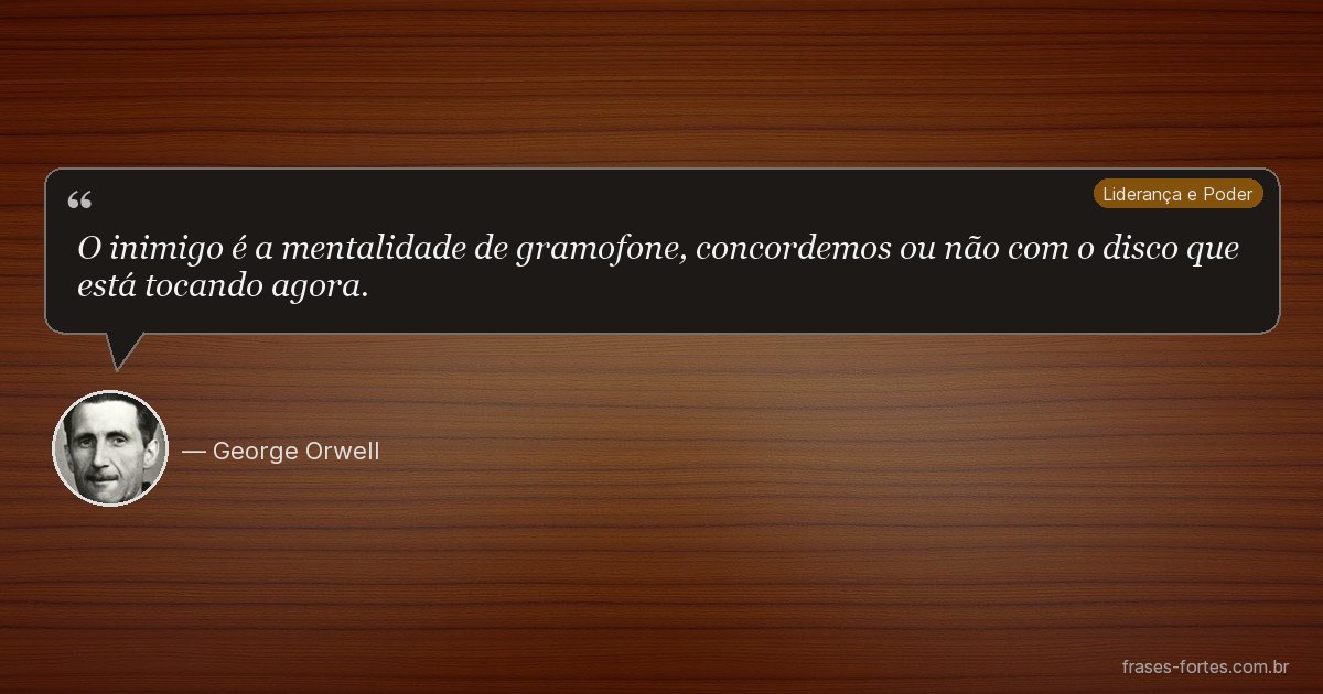 Frase de George Orwell