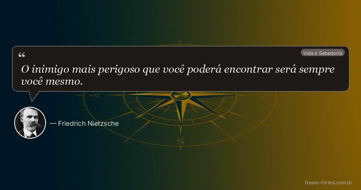 Frase de Friedrich Nietzsche
