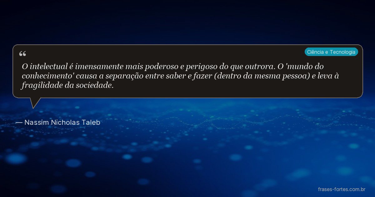 Frase de Nassim Nicholas Taleb