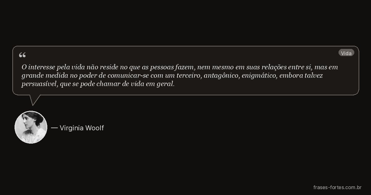 Frase de Virginia Woolf