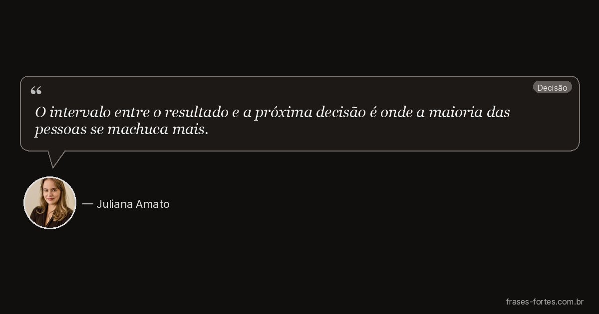 Frase de Juliana Amato