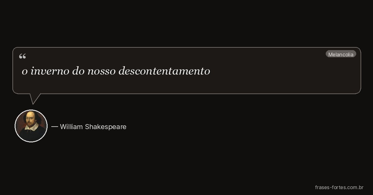 Frase de William Shakespeare