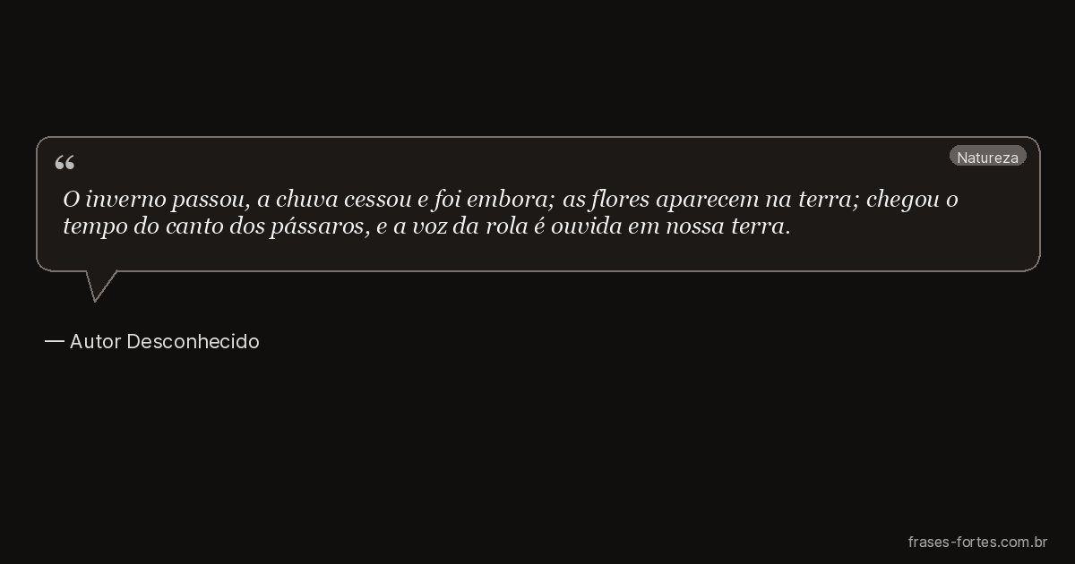 Frase de Autor Desconhecido