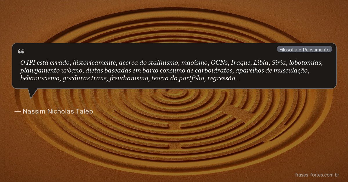 Frase de Nassim Nicholas Taleb