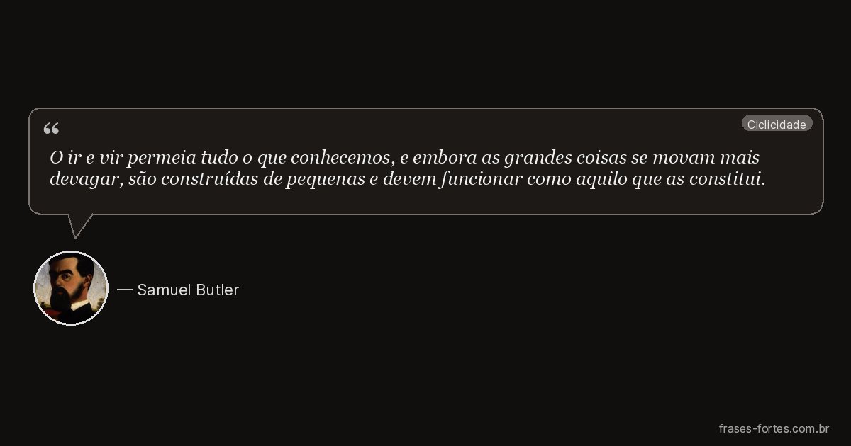 Frase de Samuel Butler