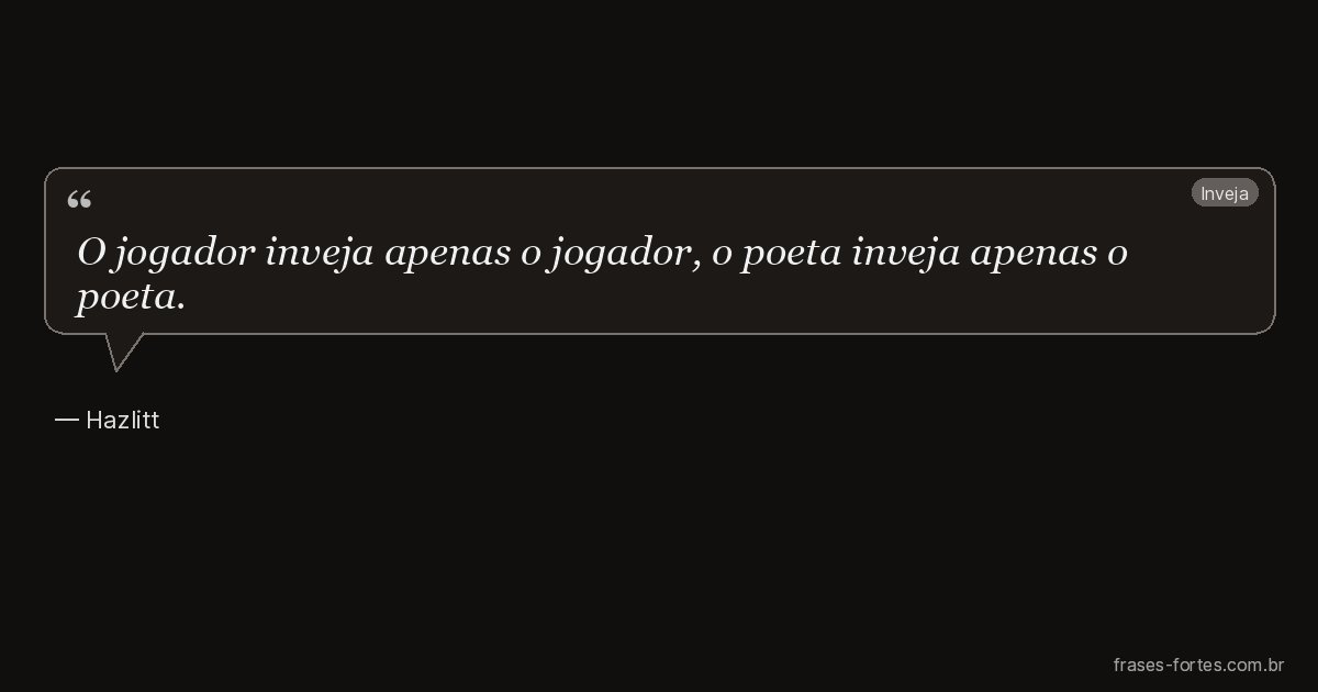 Frase de Hazlitt
