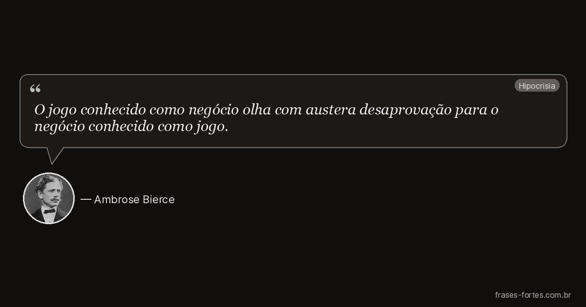 Frase de Ambrose Bierce