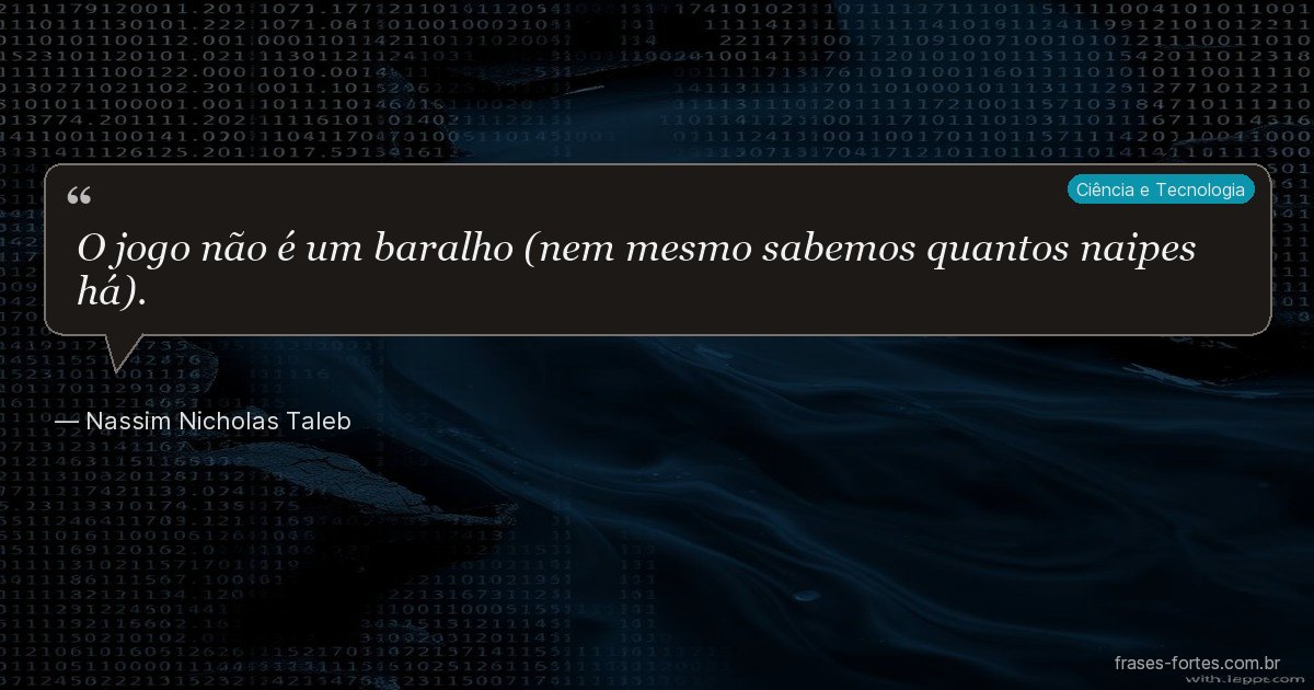 Frase de Nassim Nicholas Taleb