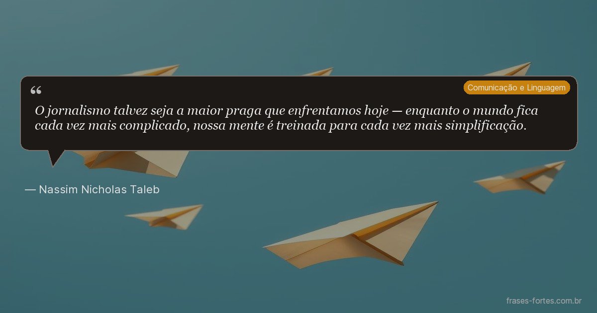 Frase de Nassim Nicholas Taleb