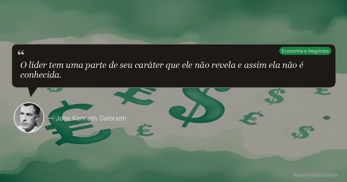 Frase de John Kenneth Galbraith