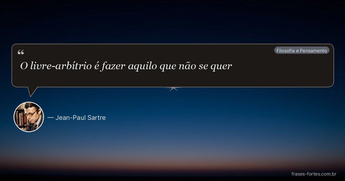 Frase de Jean-Paul Sartre