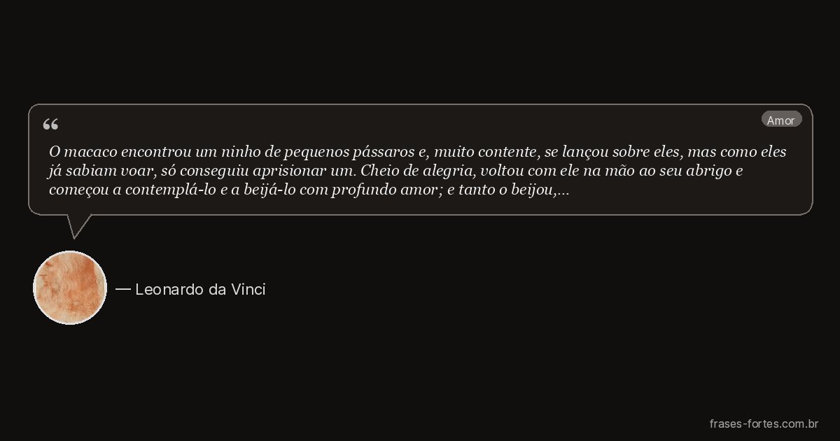 Frase de Leonardo da Vinci