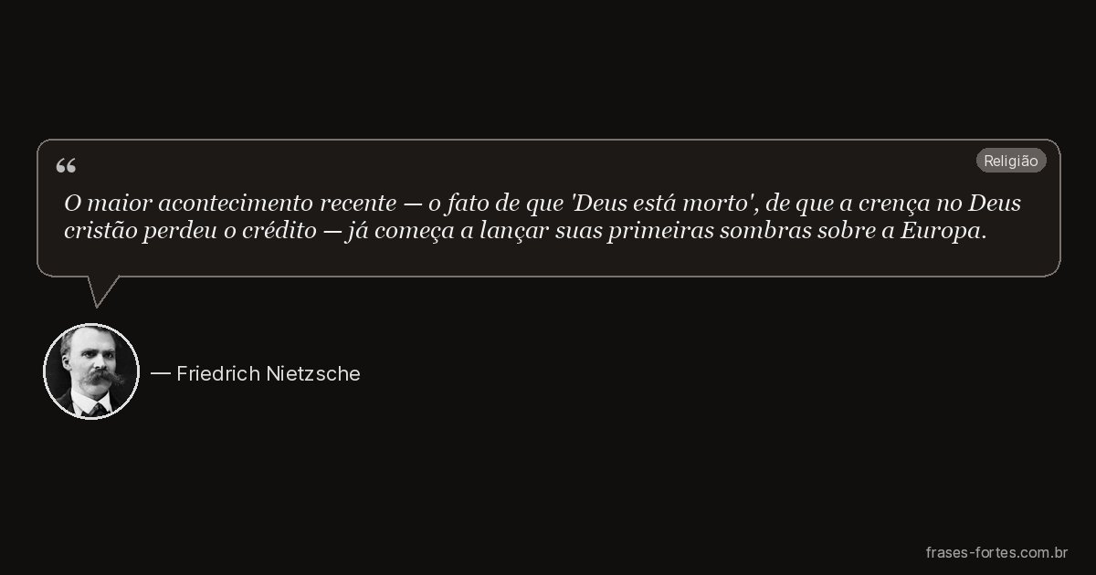 Frase de Friedrich Nietzsche