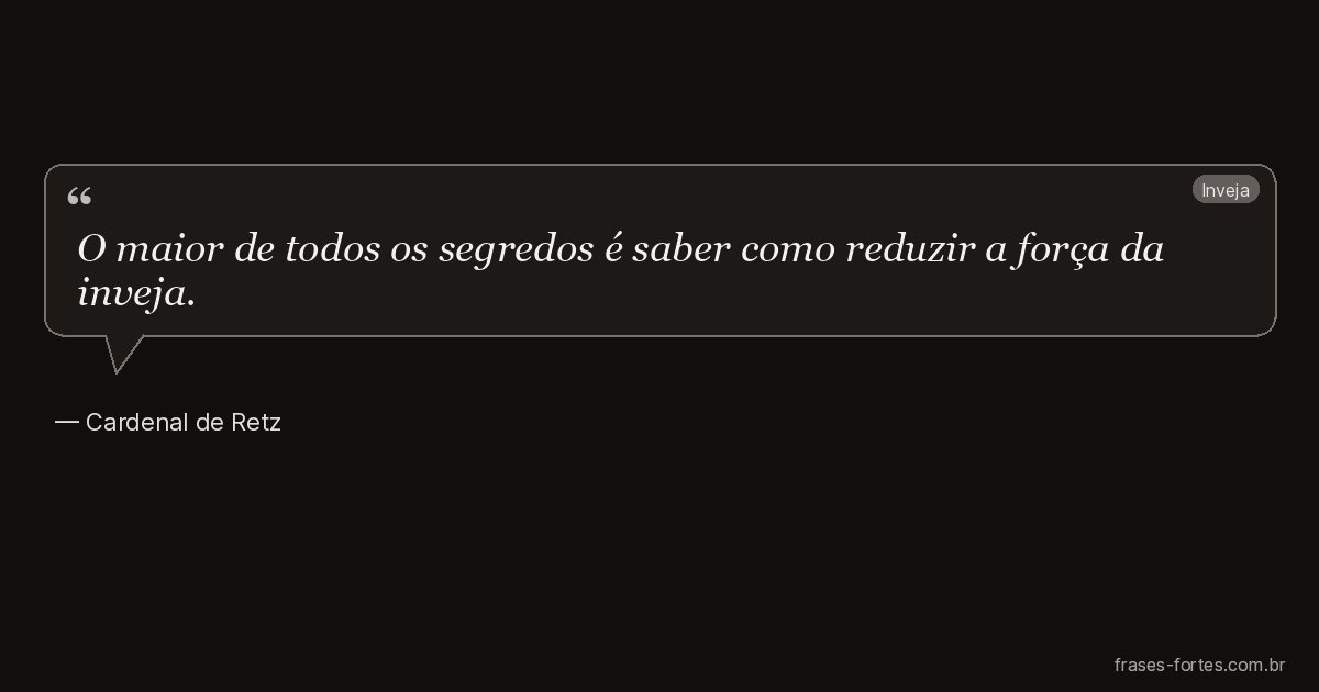 Frase de Cardenal de Retz