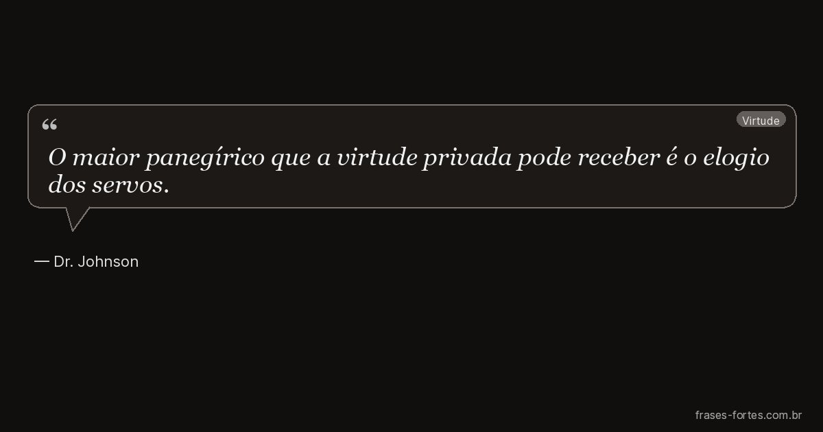 Frase de Dr. Johnson