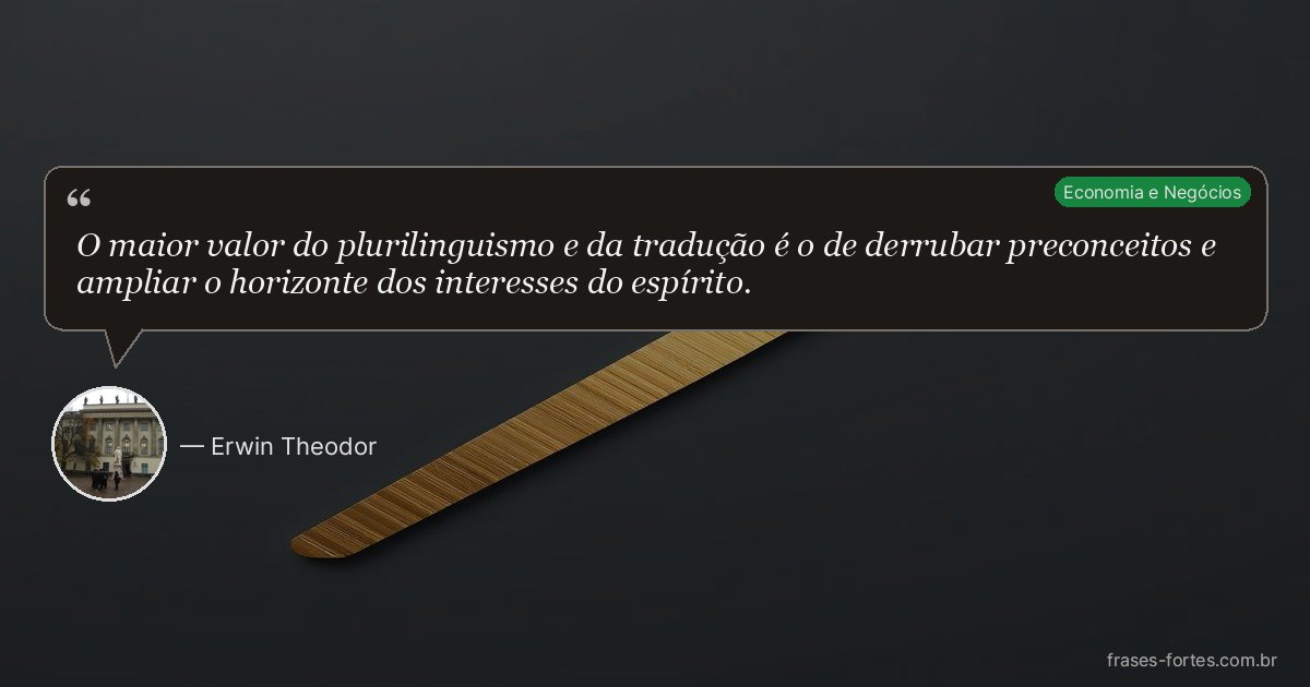 Frase de Erwin Theodor