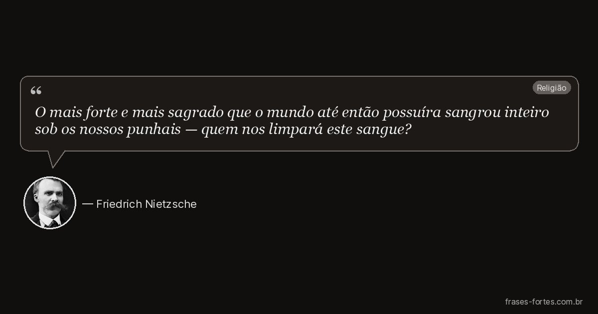 Frase de Friedrich Nietzsche