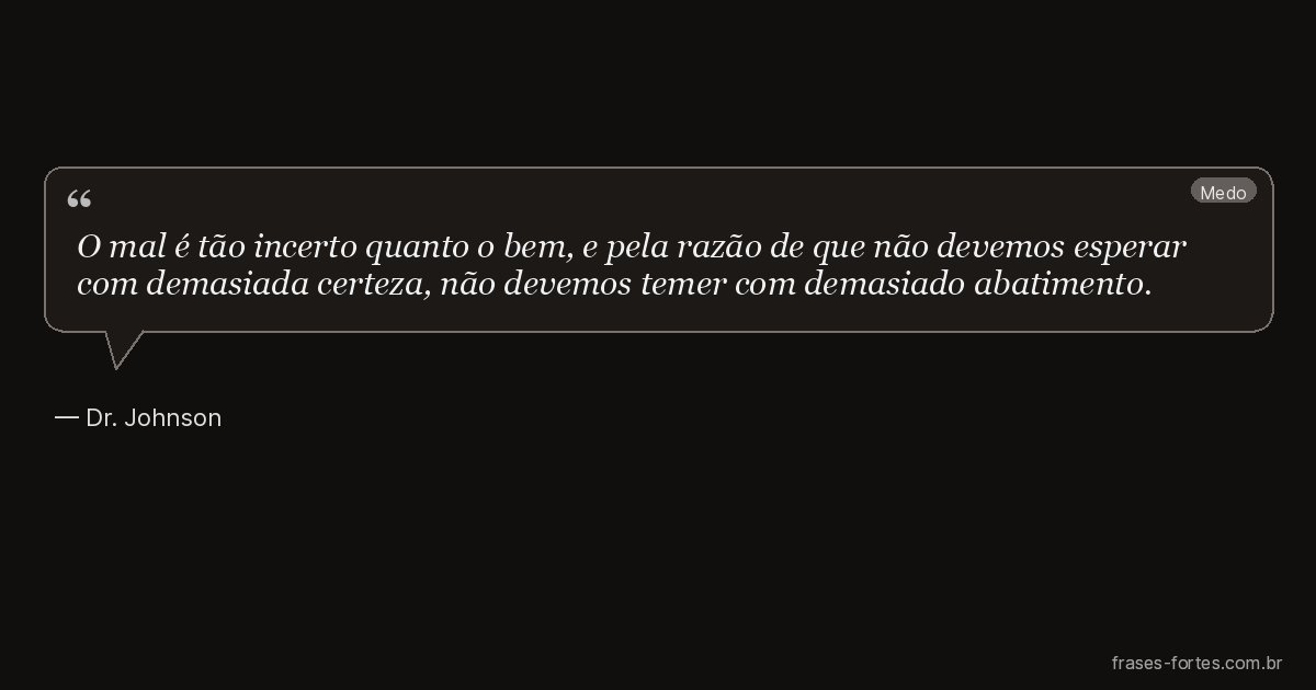 Frase de Dr. Johnson