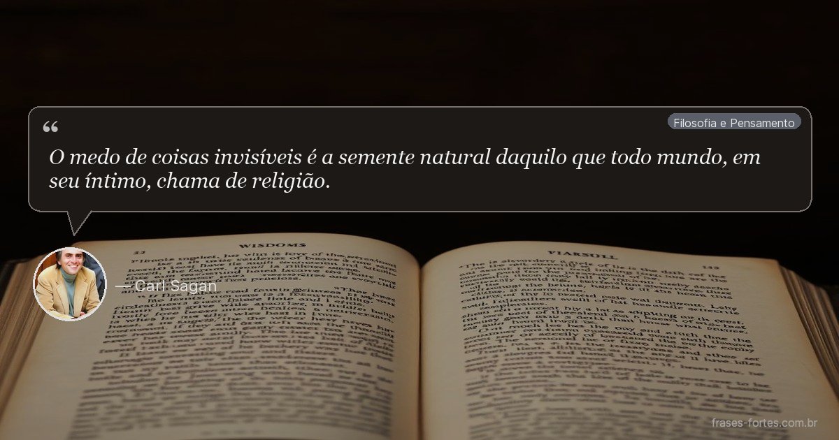 Frase de Carl Sagan
