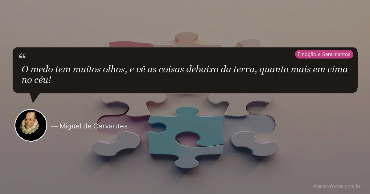 Frase de Miguel de Cervantes