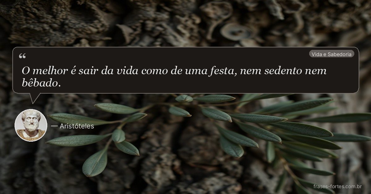 Frase de Aristóteles