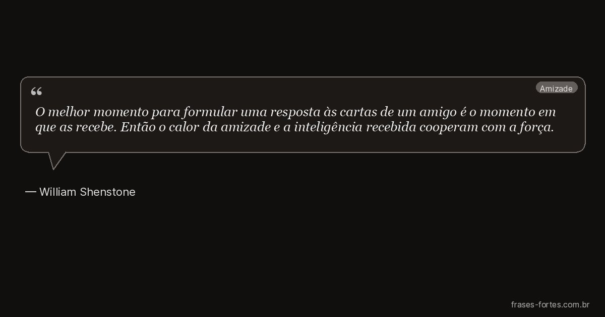 Frase de William Shenstone