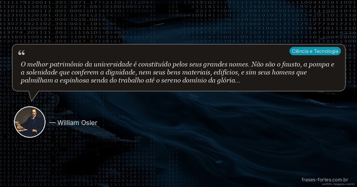 Frase de William Osler