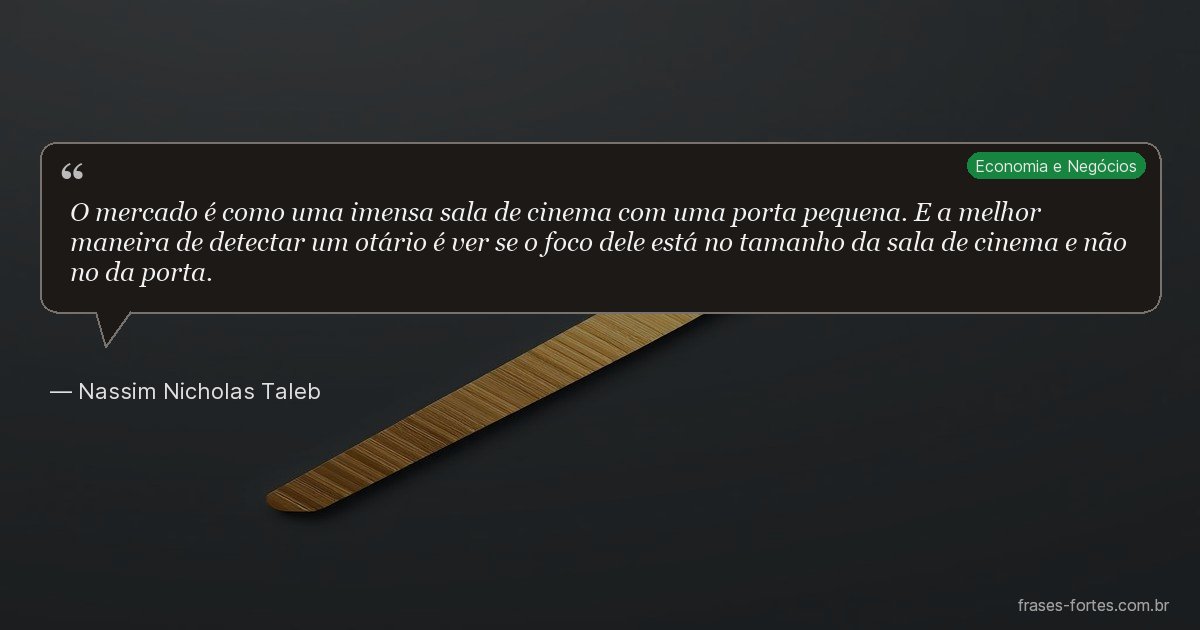 Frase de Nassim Nicholas Taleb