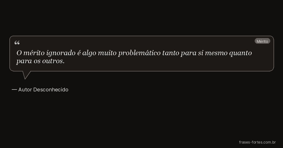 Frase de Autor Desconhecido